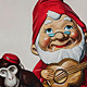Santa and His Monkey