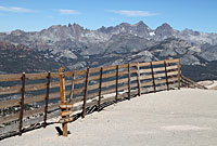 The Minarets from Mammoth Mountain